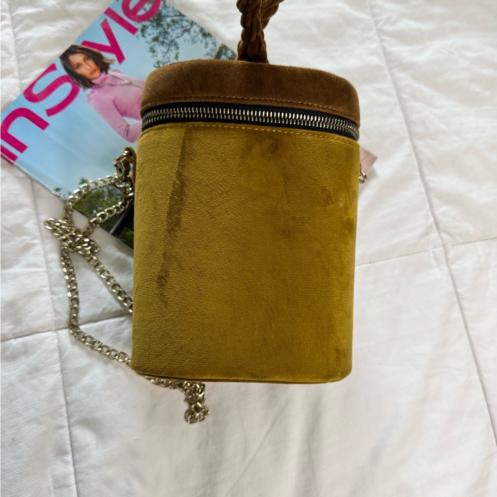 Who What Wear Olive and Brown Crossbody Bag